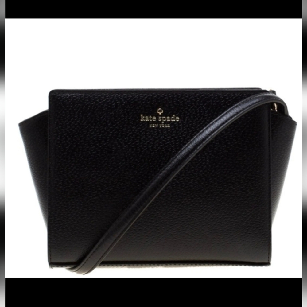kate spade Black Pebbled Leather Crossbody Bag